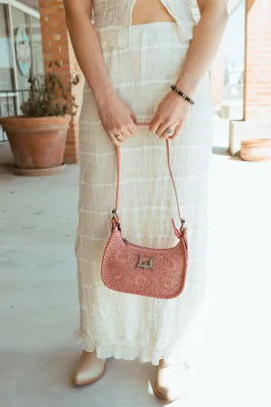 Dannia Medium Purse - Pink Leather
