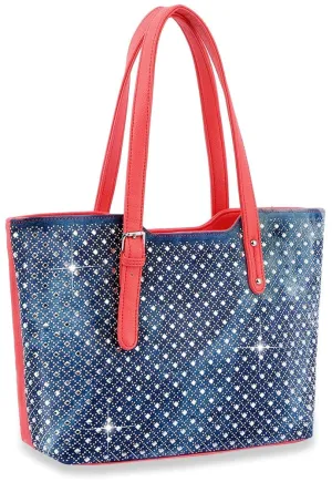 Diamond Bling Shopper Style Tote