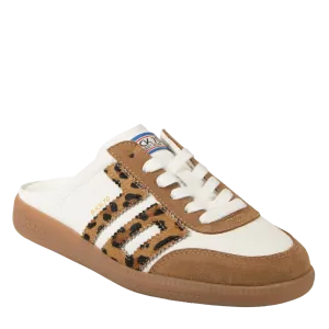 EASTER in WHITE LEOPARD Backless Sneakers