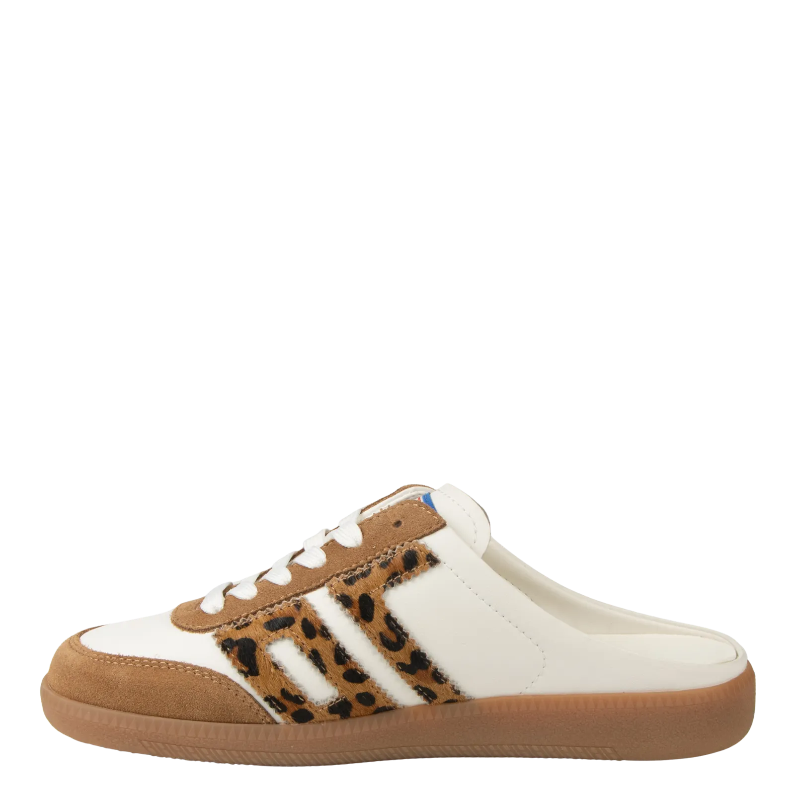 EASTER in WHITE LEOPARD Backless Sneakers