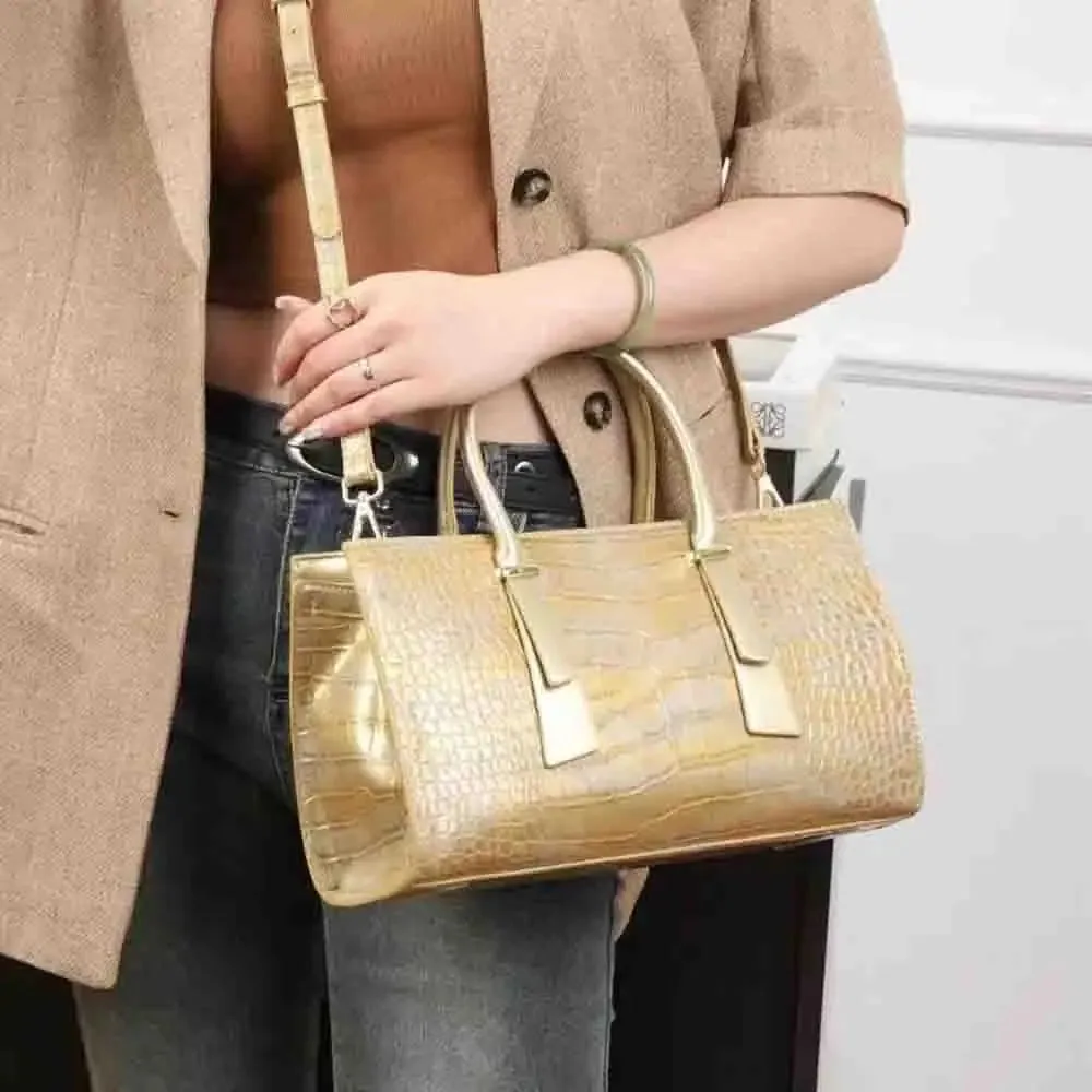 Elegant Woman Bag Charming Alligator Print Bag Luxury PU Leather Elegant Handbag