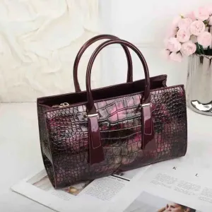 Elegant Woman Bag Charming Alligator Print Bag Luxury PU Leather Elegant Handbag