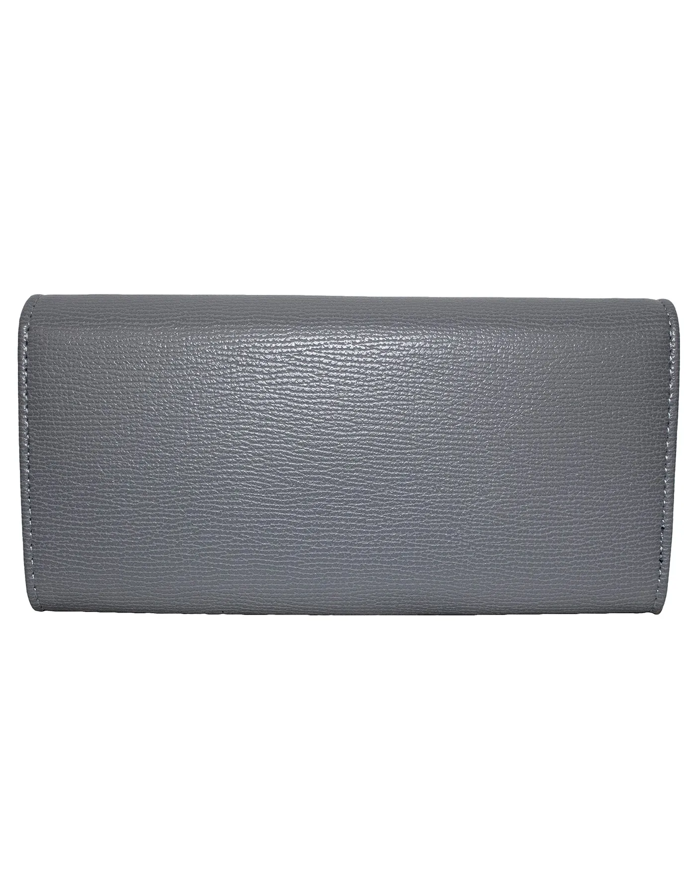 Fino 51333 Tri-Fold Faux Leather Cell Phone Compartment Purse with Box