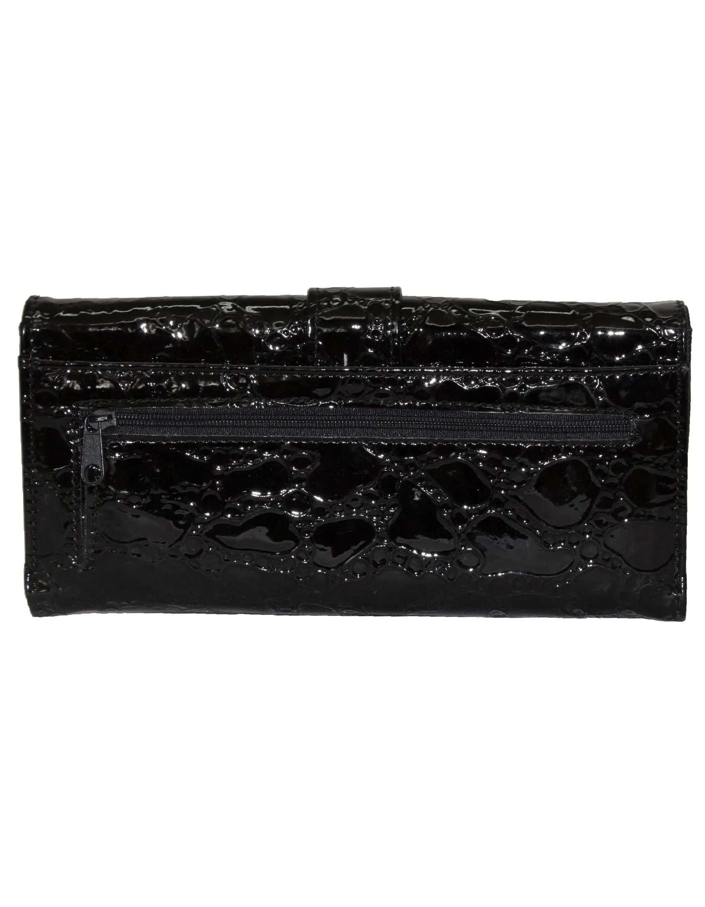 Fino 569-765 Elegant & Shiny Faux Leather Long Card Holder Purse