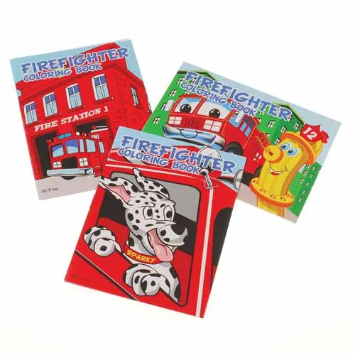 Firefighter Coloring Books Kids Stationery (One dozen)