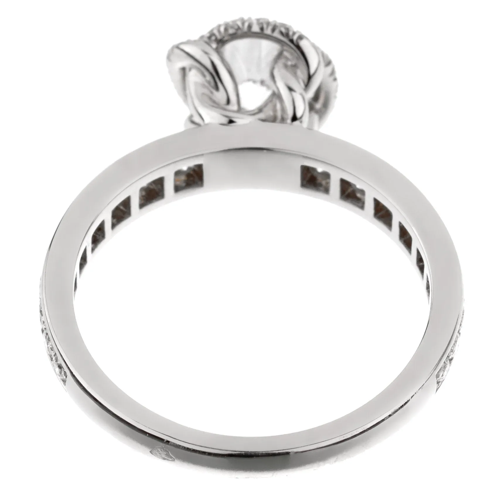 Fred of Paris Platinum Diamond Engagement Ring 1.22 Carat Sz 6