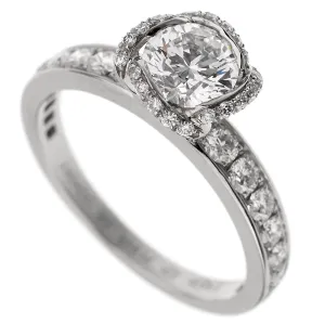 Fred of Paris  Platinum Diamond Engagement Ring 1.23CT Sz 6