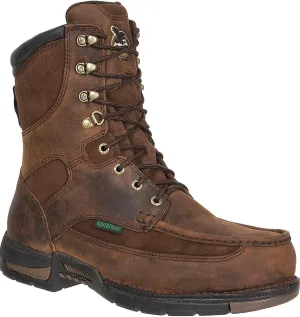 GEORGIA BOOT Athens Waterproof Work Boot, Brown, Size 9(M)