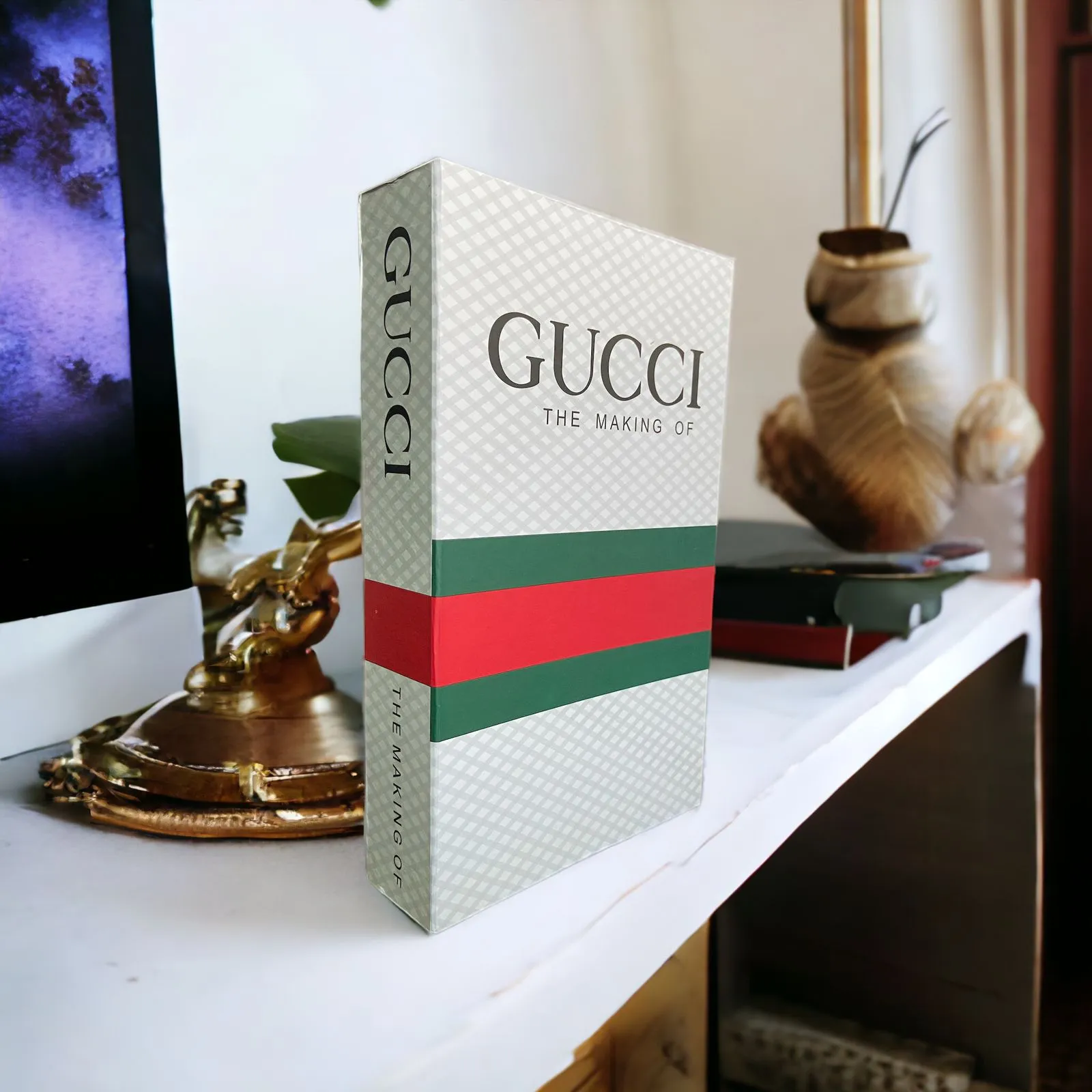 Gucci Faux Decorative Designer Books | Home Decor