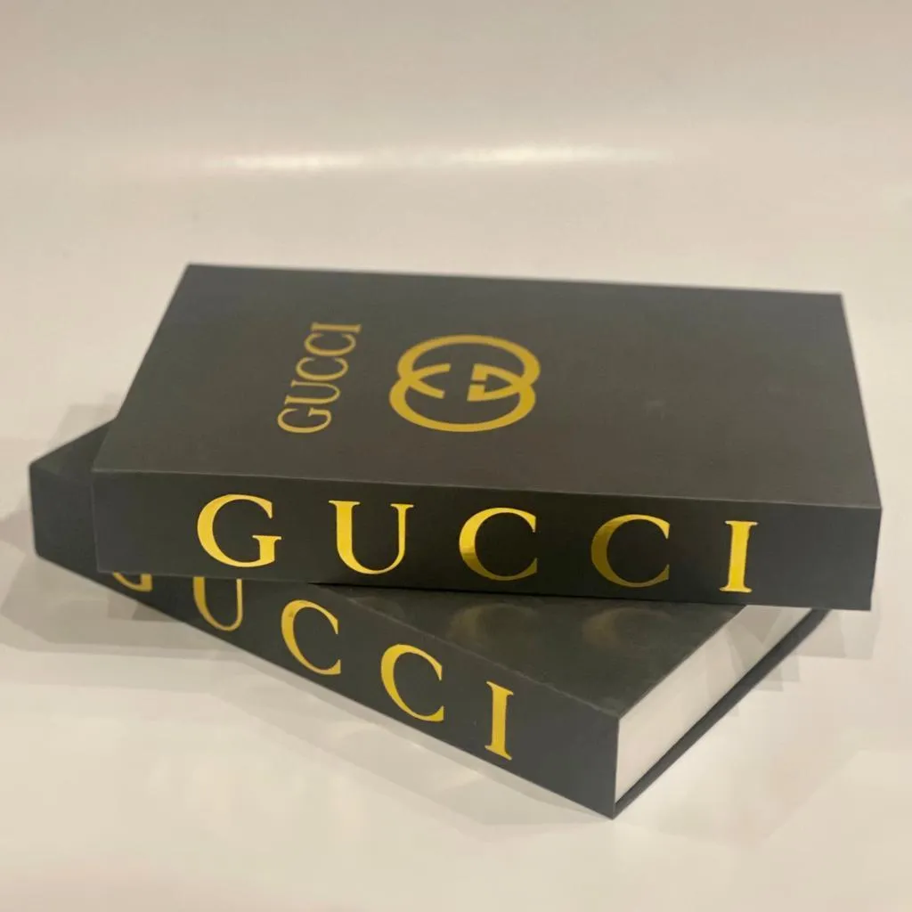 Gucci Faux Decorative Designer Books | Home Decor