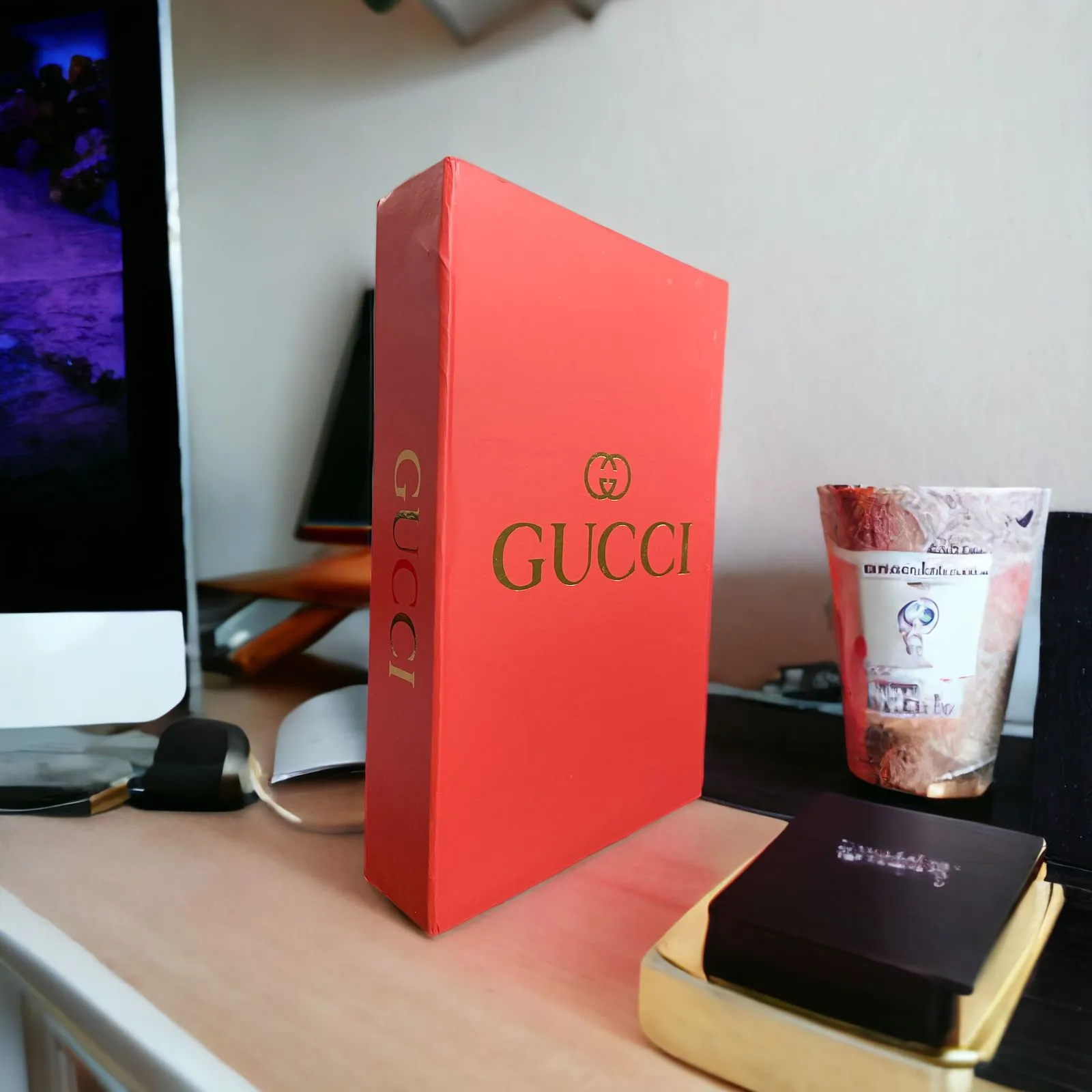 Gucci Faux Decorative Designer Books | Home Decor