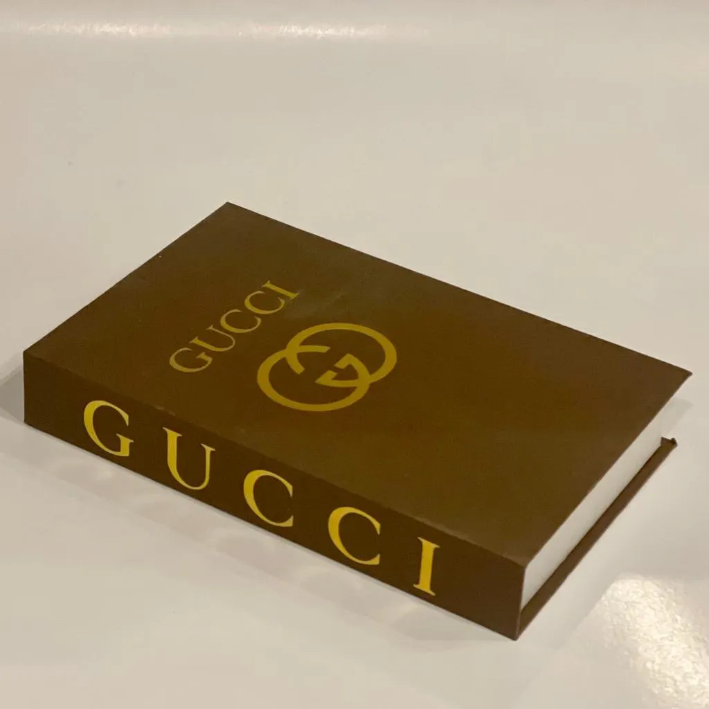 Gucci Faux Decorative Designer Books | Home Decor