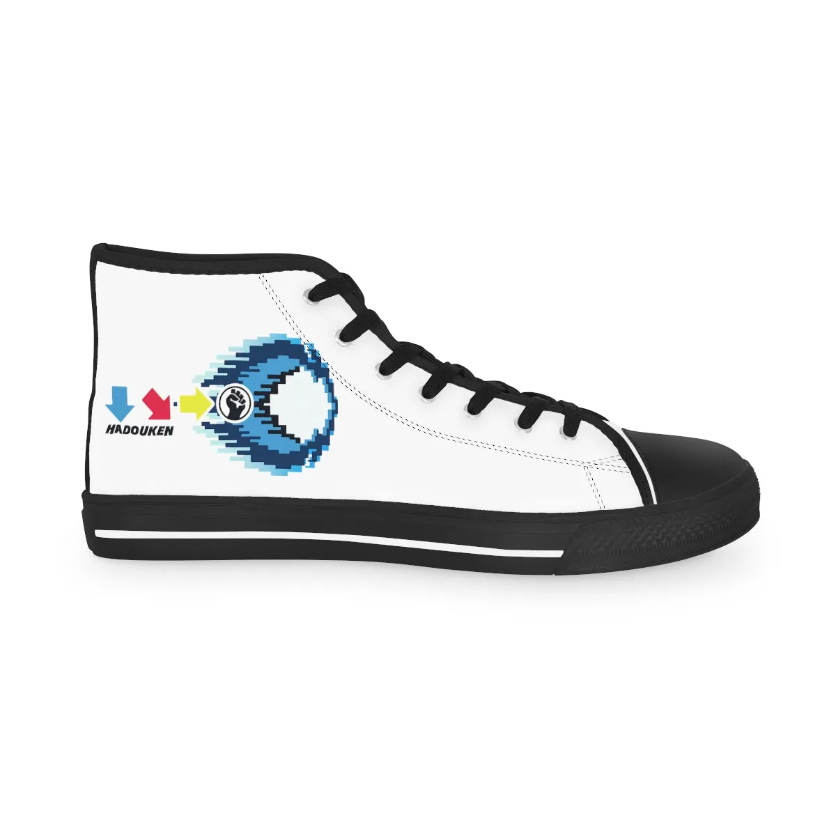 Hadouken - Street Fighter Arcade | Retro Gamer High top Canvas Sneakers