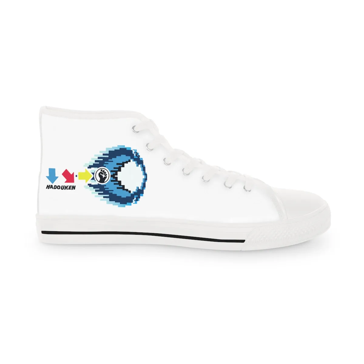 Hadouken - Street Fighter Arcade | Retro Gamer High top Canvas Sneakers