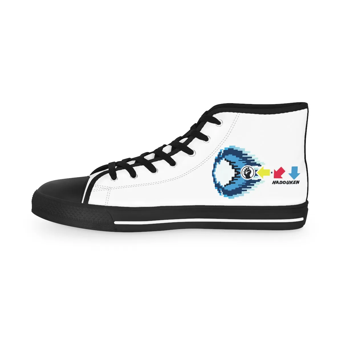Hadouken - Street Fighter Arcade | Retro Gamer High top Canvas Sneakers