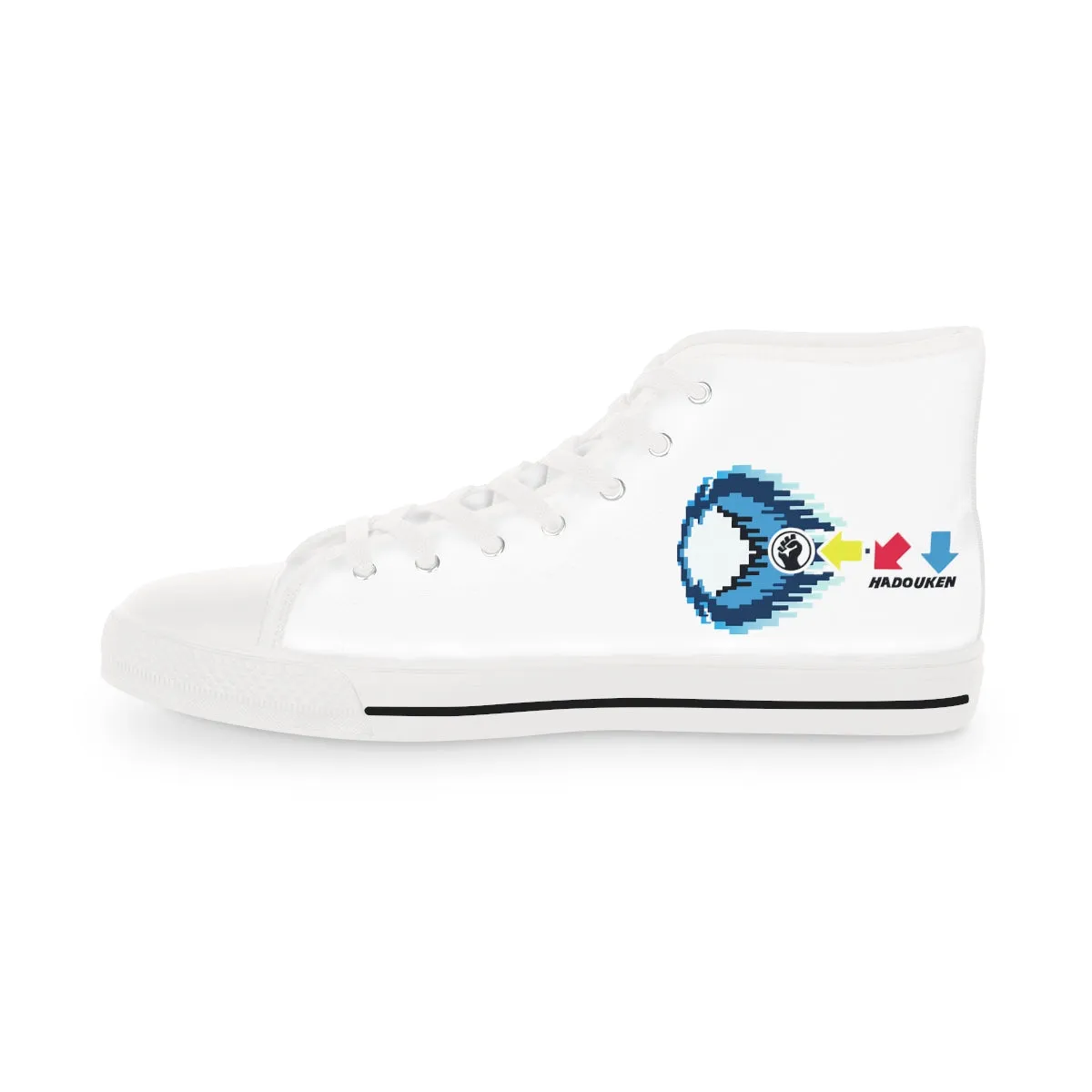 Hadouken - Street Fighter Arcade | Retro Gamer High top Canvas Sneakers
