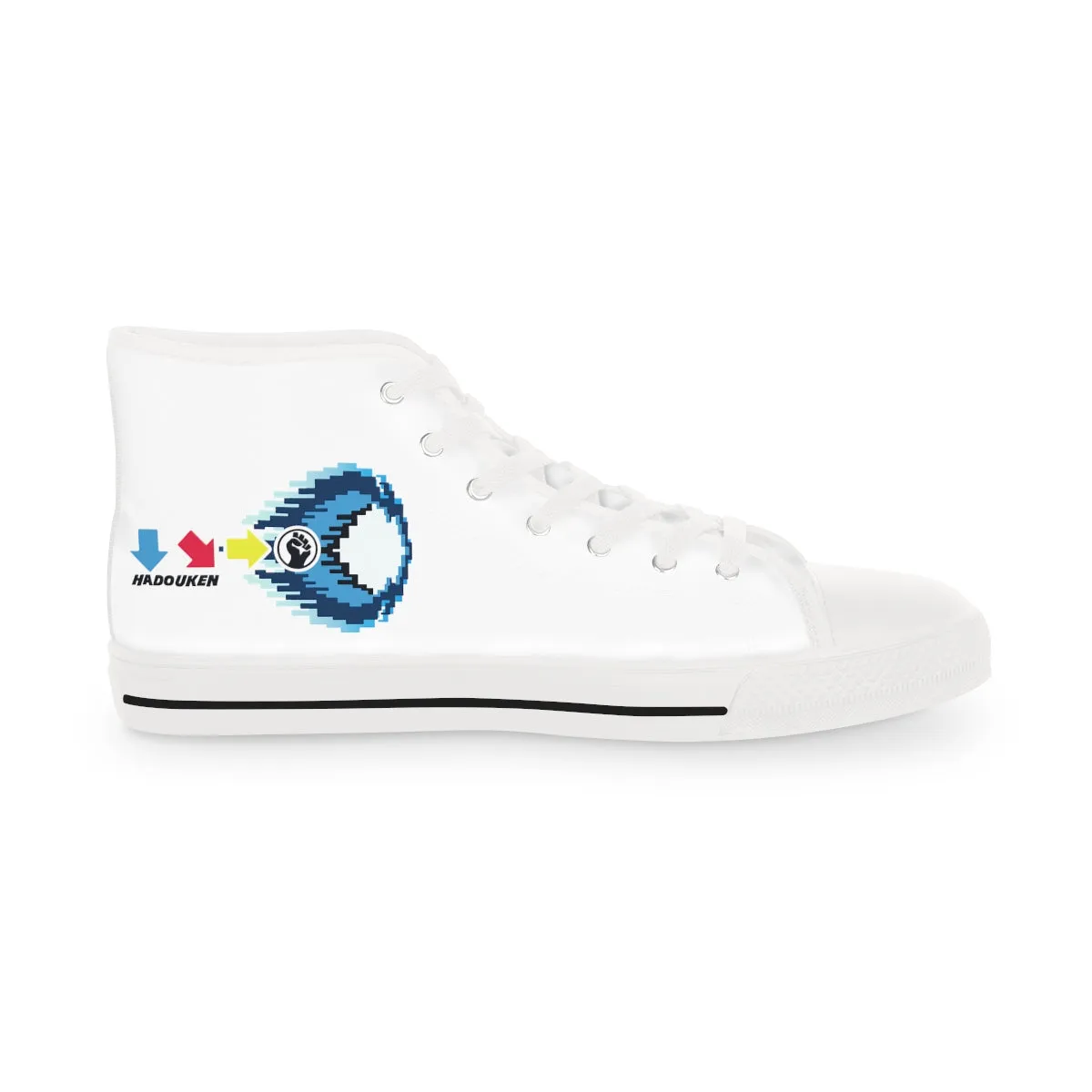 Hadouken - Street Fighter Arcade | Retro Gamer High top Canvas Sneakers