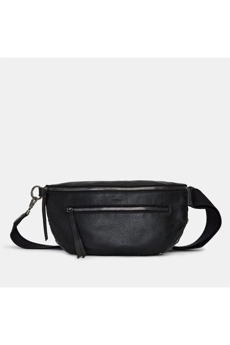 Hammitt Charles Crossbody Large Belt Bag 17676 | Black/Gunmetal