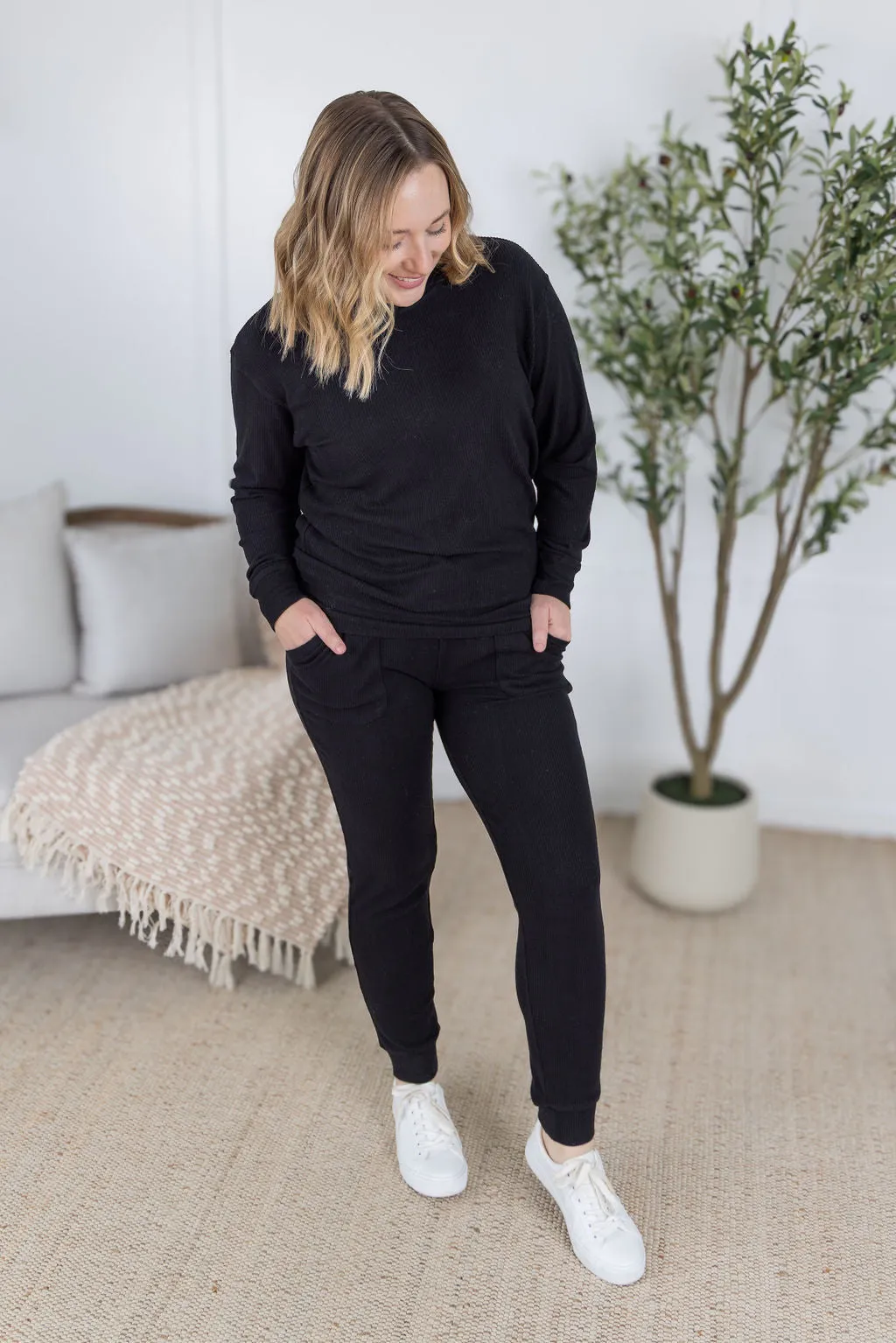 IN PRODUCTION Corrine Joggers - Black