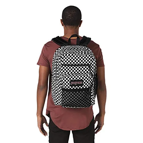 Jansport Big Campus Backpack - Lightweight 15-inch Laptop Bag, Finish Line Flag