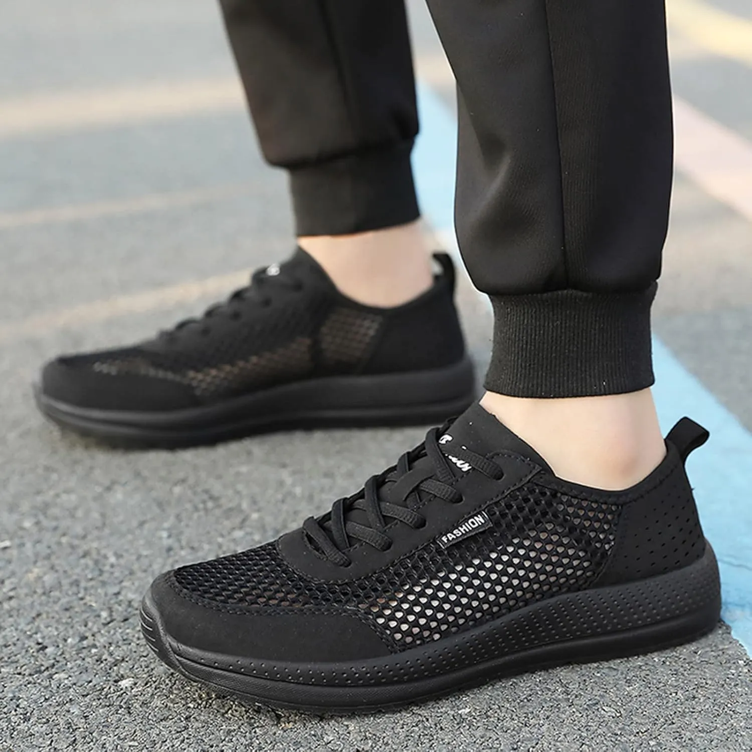 Jogging Walking Sneakers for Men Lightweight Breathable Walking Shoe Gym Tennis Men's Comfortable Canvas Shoes