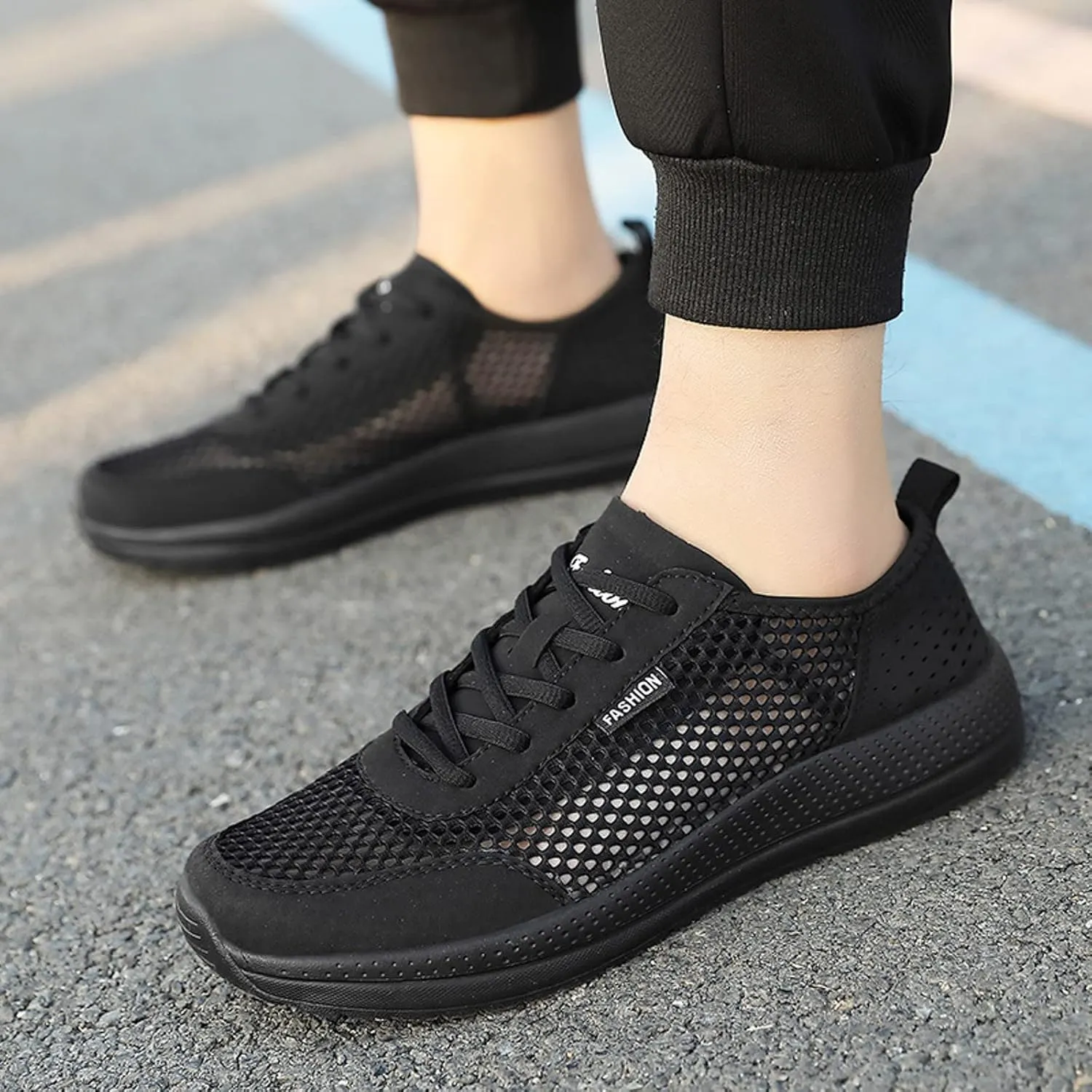 Jogging Walking Sneakers for Men Lightweight Breathable Walking Shoe Gym Tennis Men's Comfortable Canvas Shoes