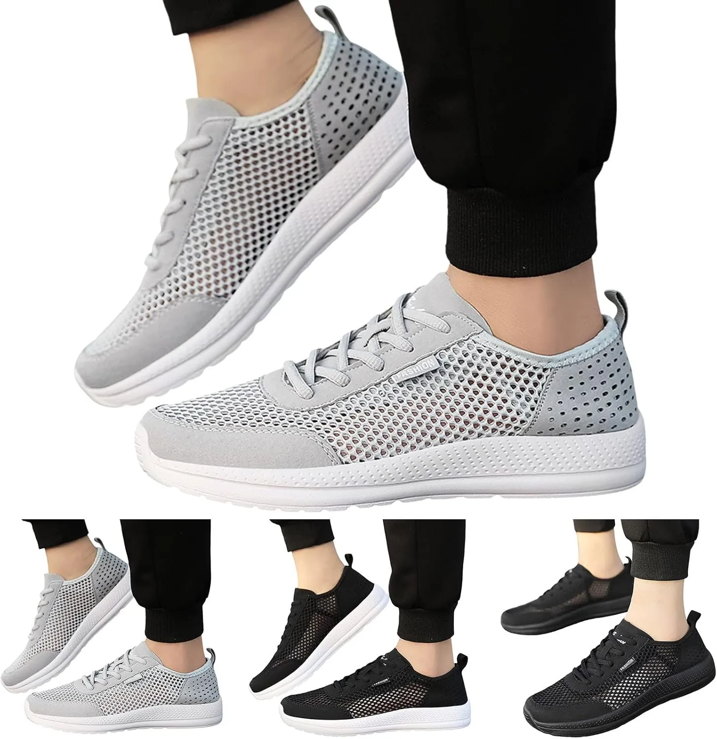 Jogging Walking Sneakers for Men Lightweight Breathable Walking Shoe Gym Tennis Men's Comfortable Canvas Shoes