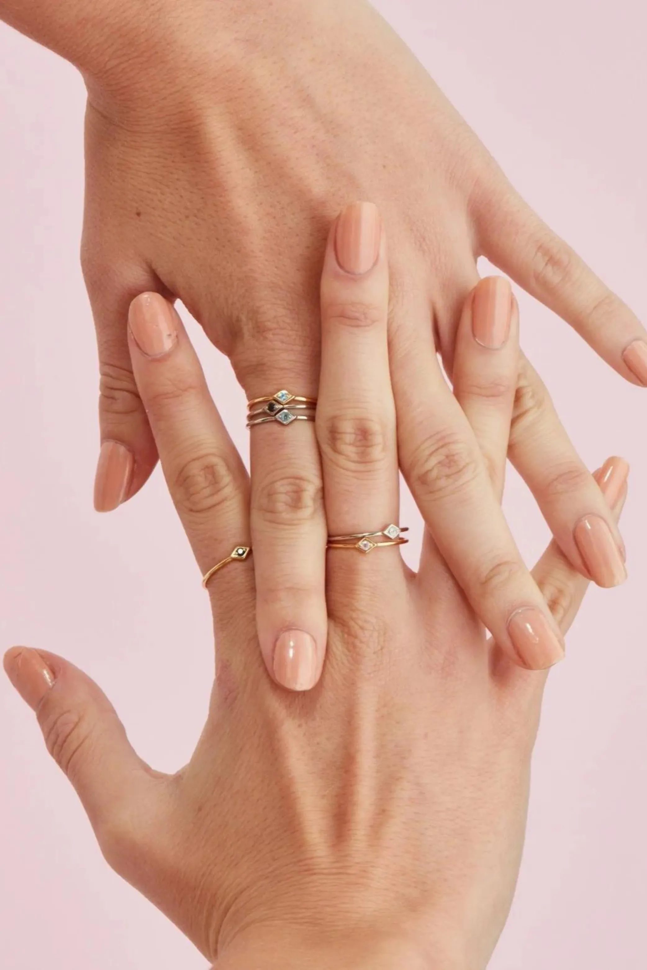 Keepsake Ring with Black Spinel - Gold