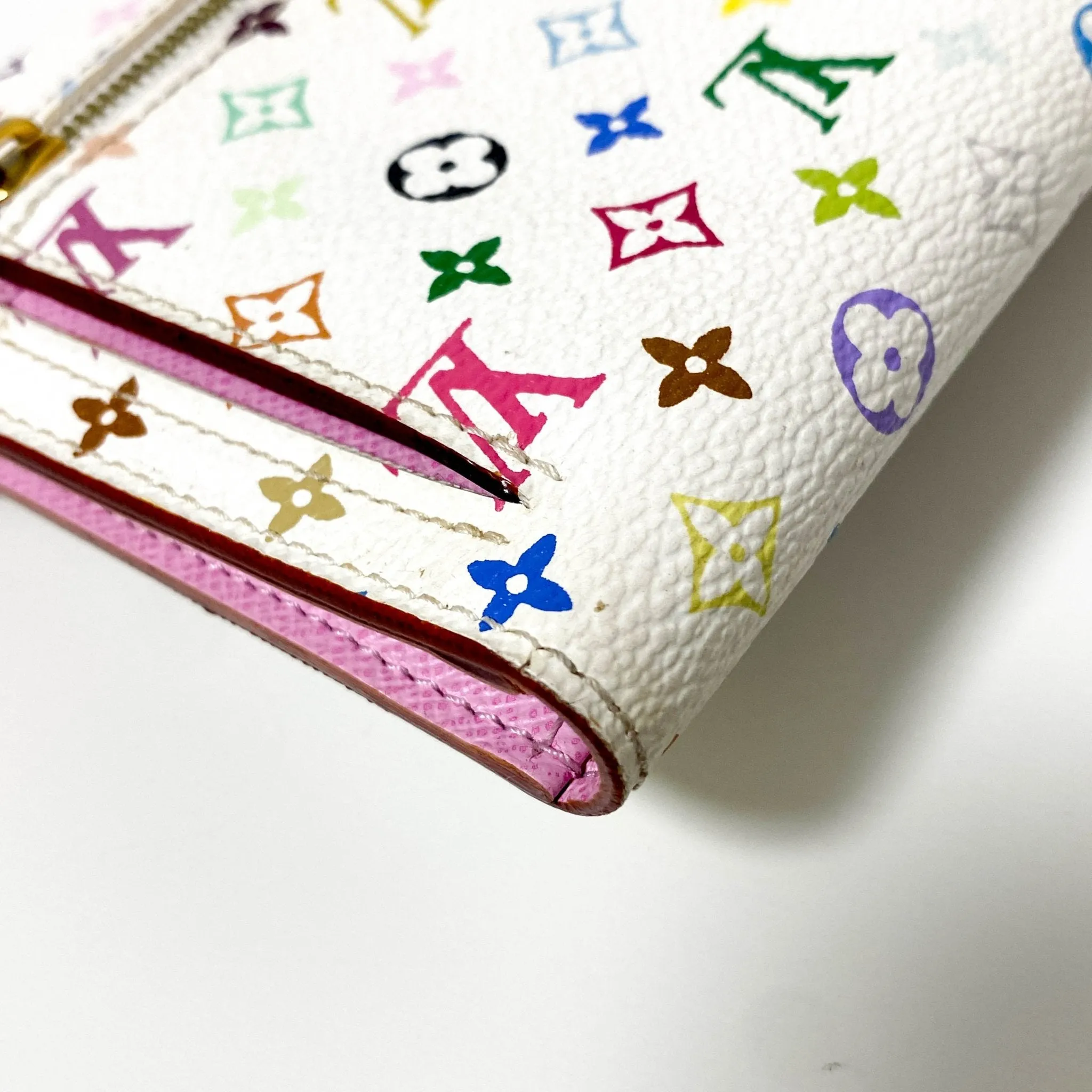 Louis Vuitton x Takashi Murakami Monogram Multicolour Portefeuille Eugenie Wallet Litche