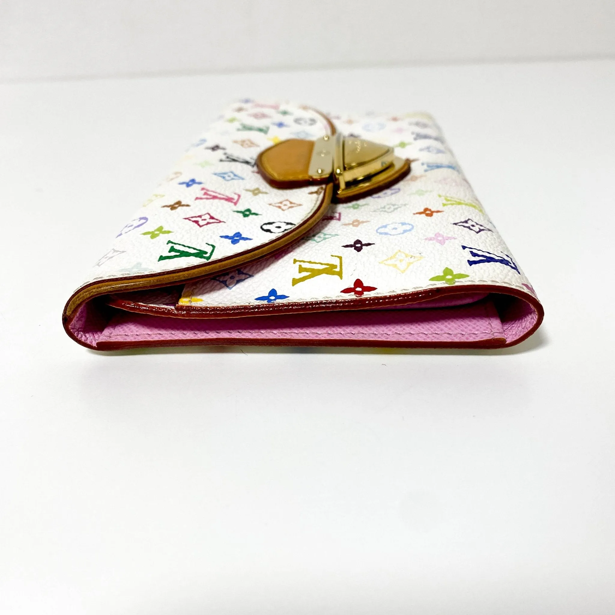 Louis Vuitton x Takashi Murakami Monogram Multicolour Portefeuille Eugenie Wallet Litche