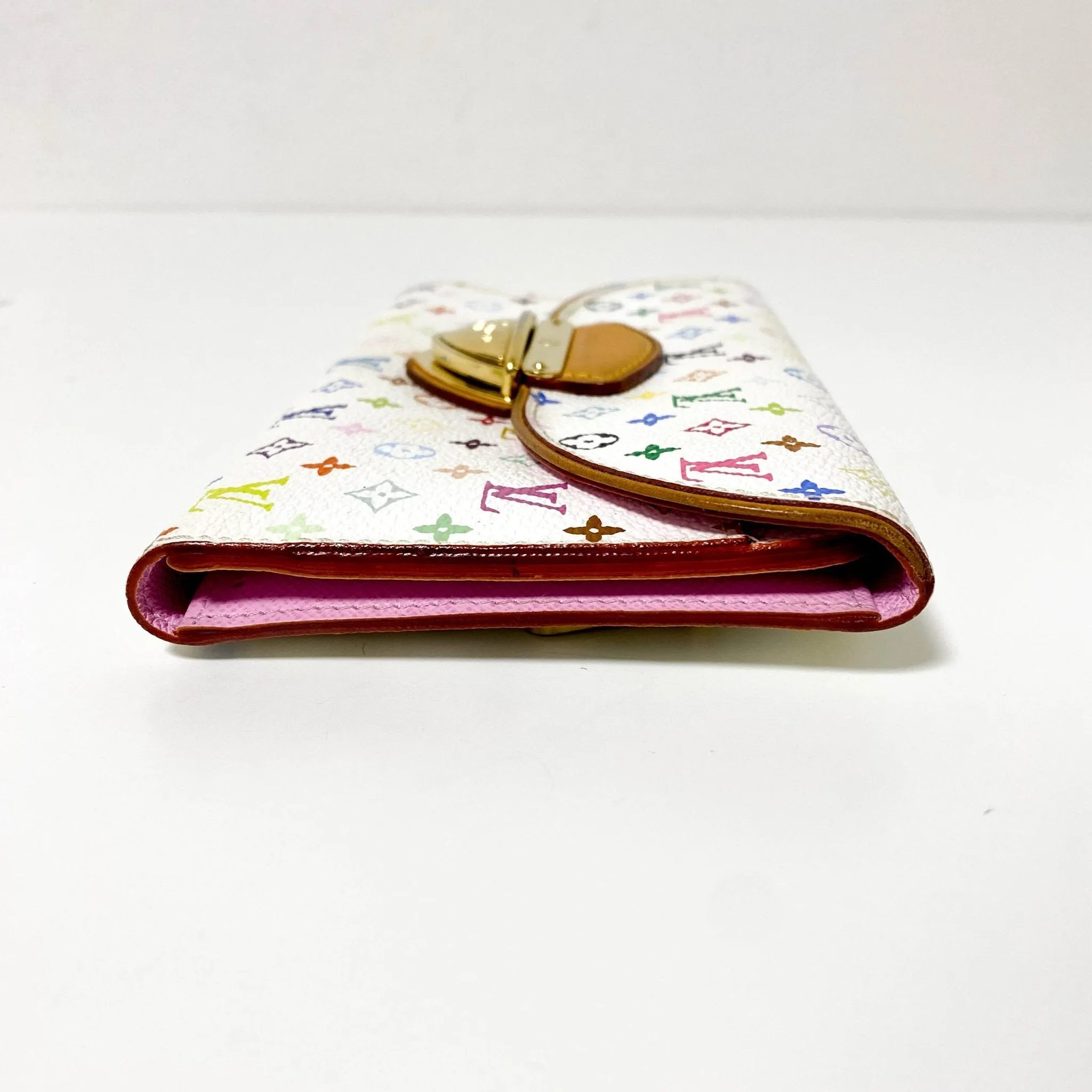 Louis Vuitton x Takashi Murakami Monogram Multicolour Portefeuille Eugenie Wallet Litche