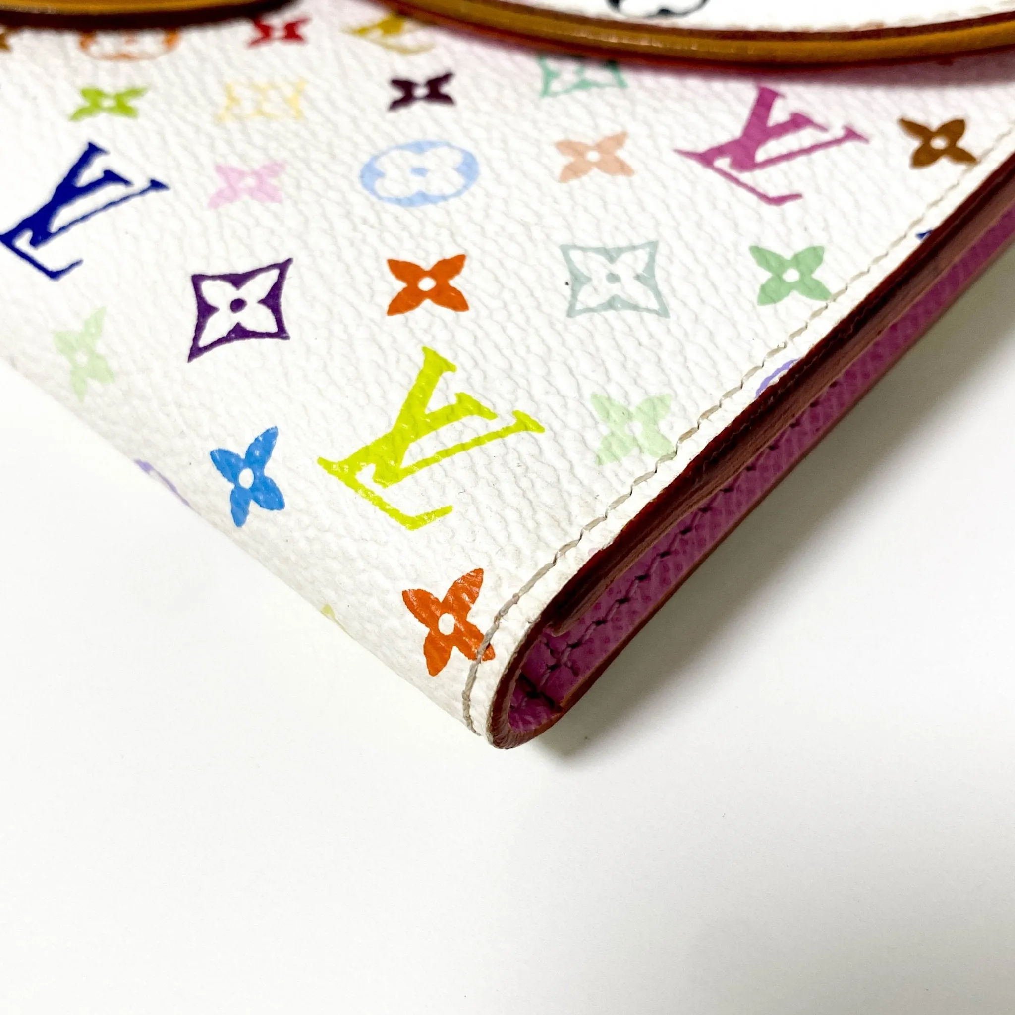 Louis Vuitton x Takashi Murakami Monogram Multicolour Portefeuille Eugenie Wallet Litche