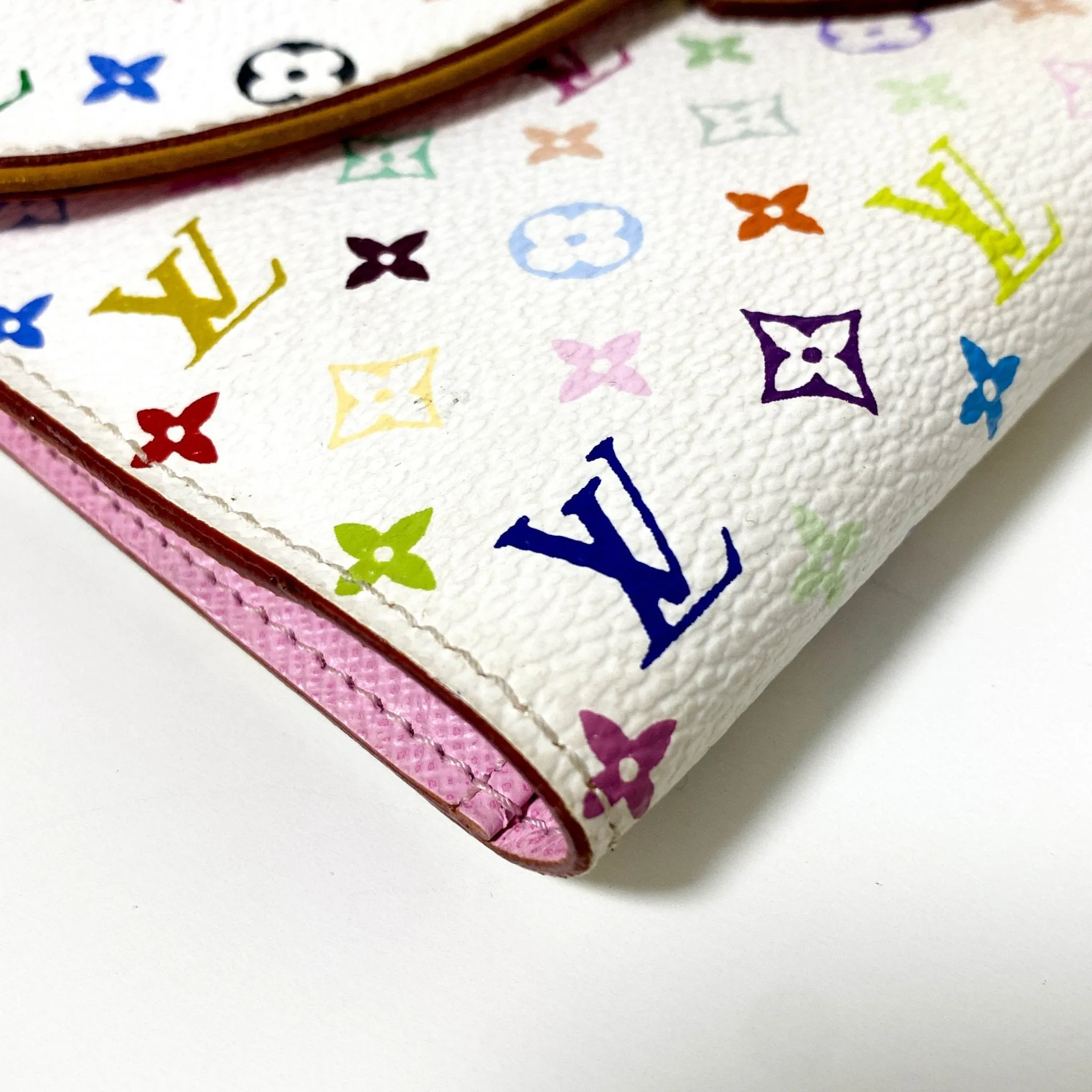 Louis Vuitton x Takashi Murakami Monogram Multicolour Portefeuille Eugenie Wallet Litche