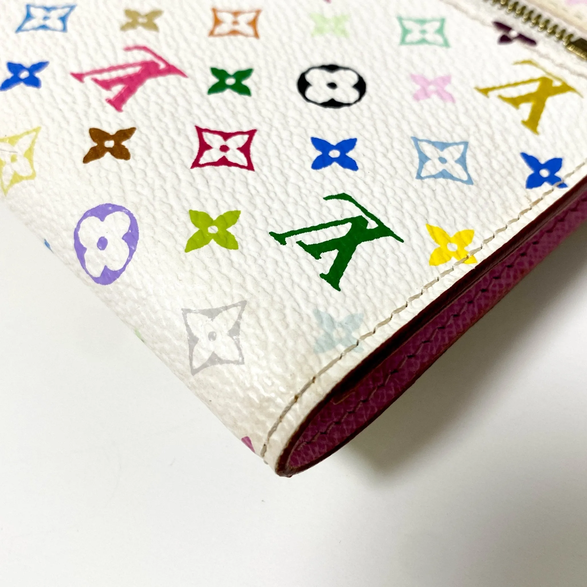 Louis Vuitton x Takashi Murakami Monogram Multicolour Portefeuille Eugenie Wallet Litche