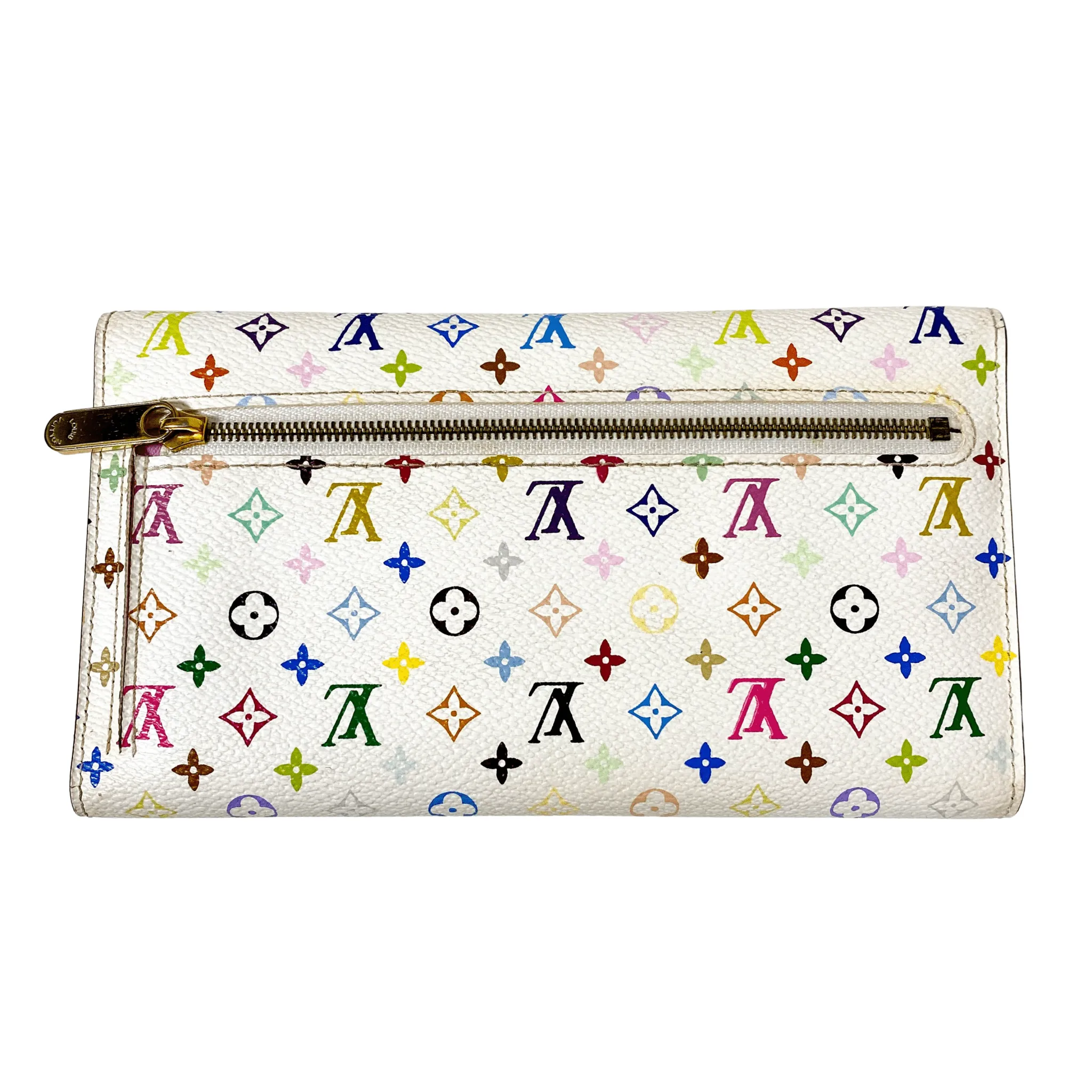 Louis Vuitton x Takashi Murakami Monogram Multicolour Portefeuille Eugenie Wallet Litche