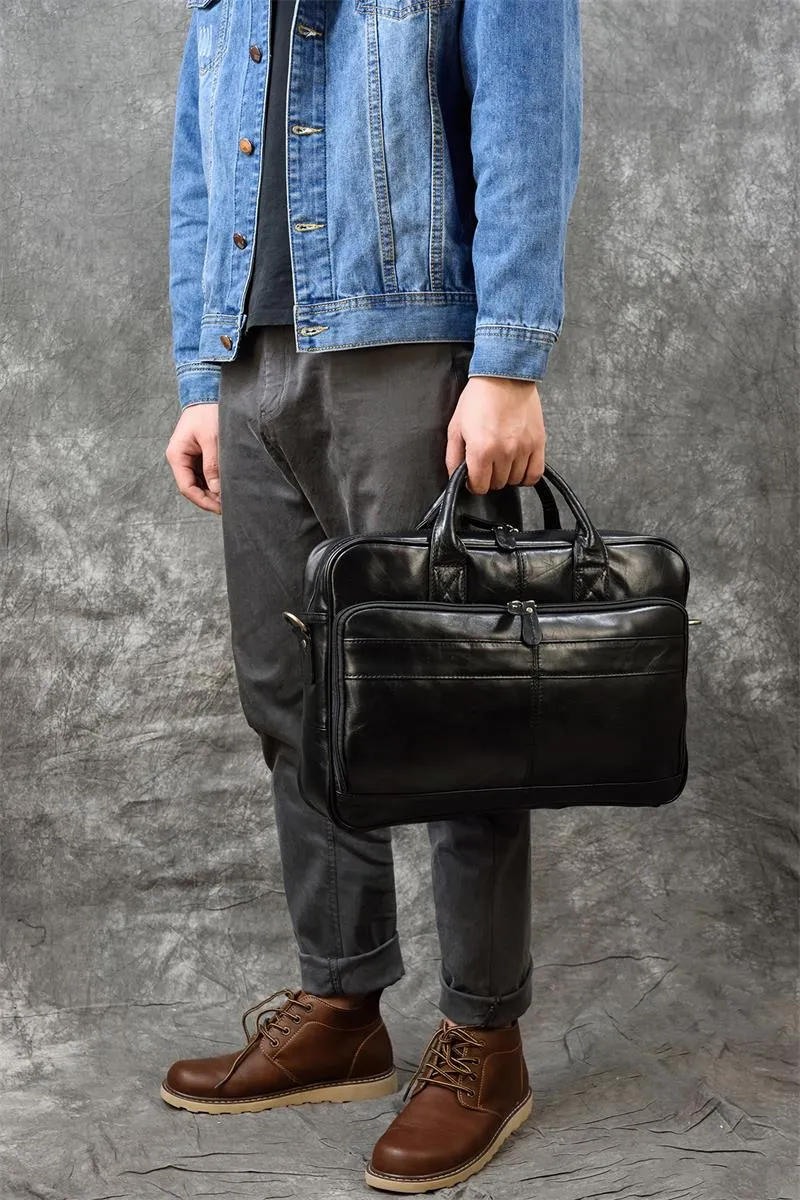 Matthew Leather Laptop Bag For Men