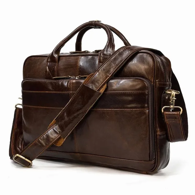 Matthew Leather Laptop Bag For Men