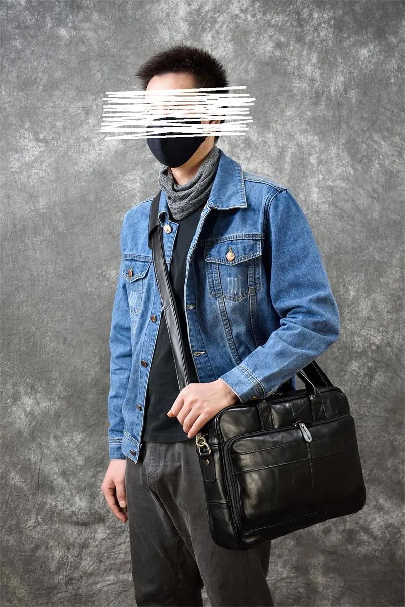 Matthew Leather Laptop Bag For Men
