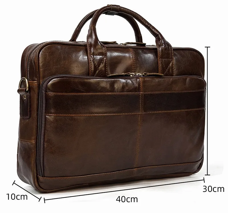 Matthew Leather Laptop Bag For Men