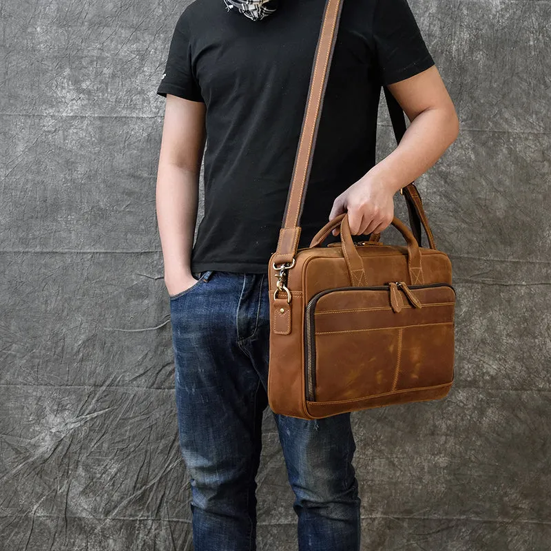 Matthew Leather Laptop Bag For Men