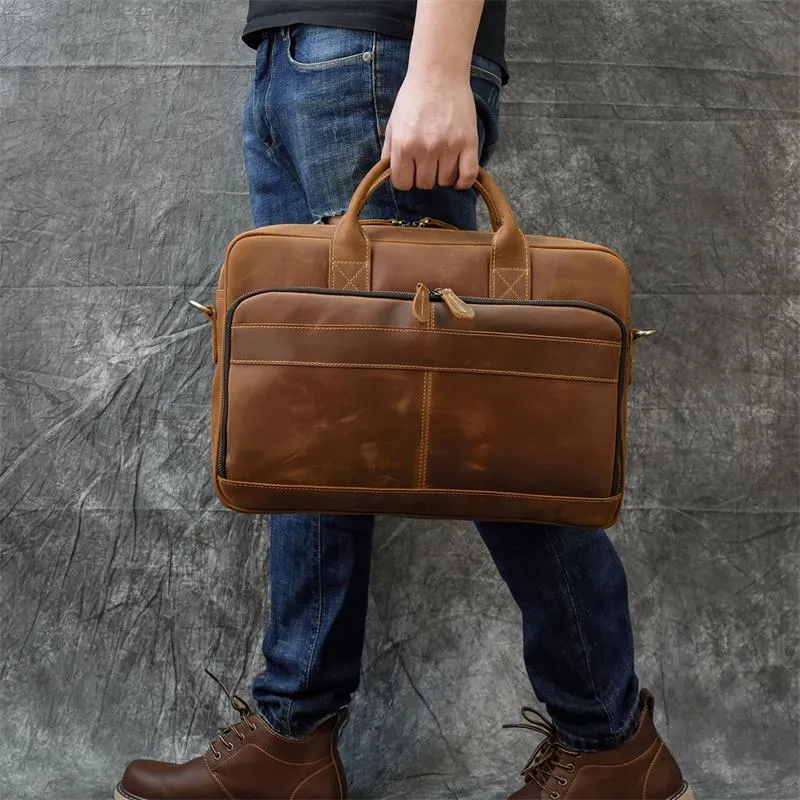 Matthew Leather Laptop Bag For Men