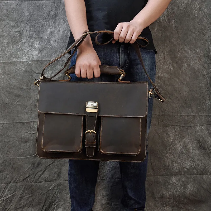 Matthew Leather Laptop Bag For Men