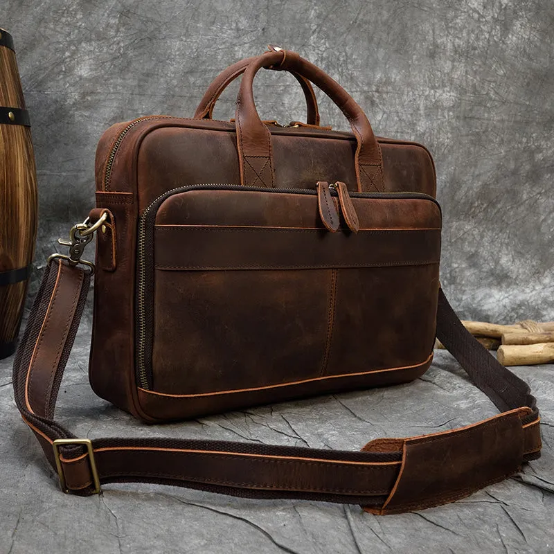 Matthew Leather Laptop Bag For Men