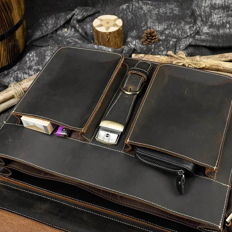 Matthew Leather Laptop Bag For Men