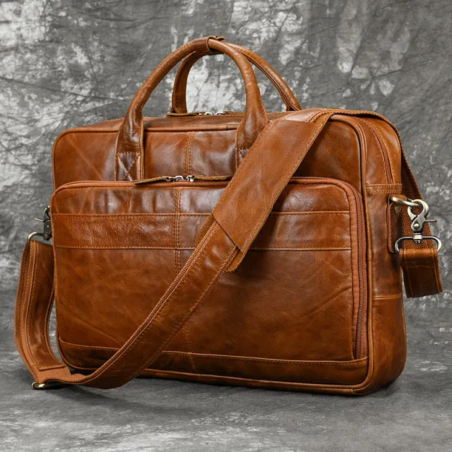 Matthew Leather Laptop Bag For Men