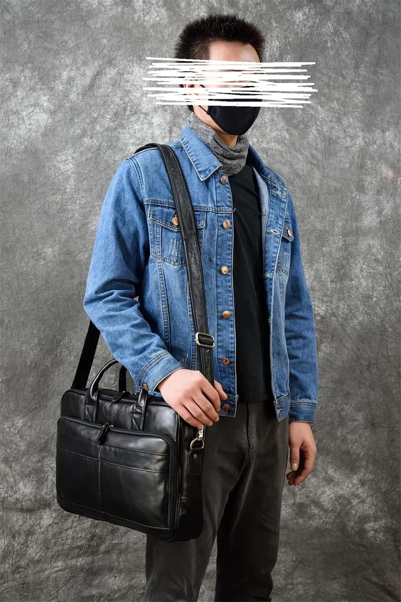 Matthew Leather Laptop Bag For Men
