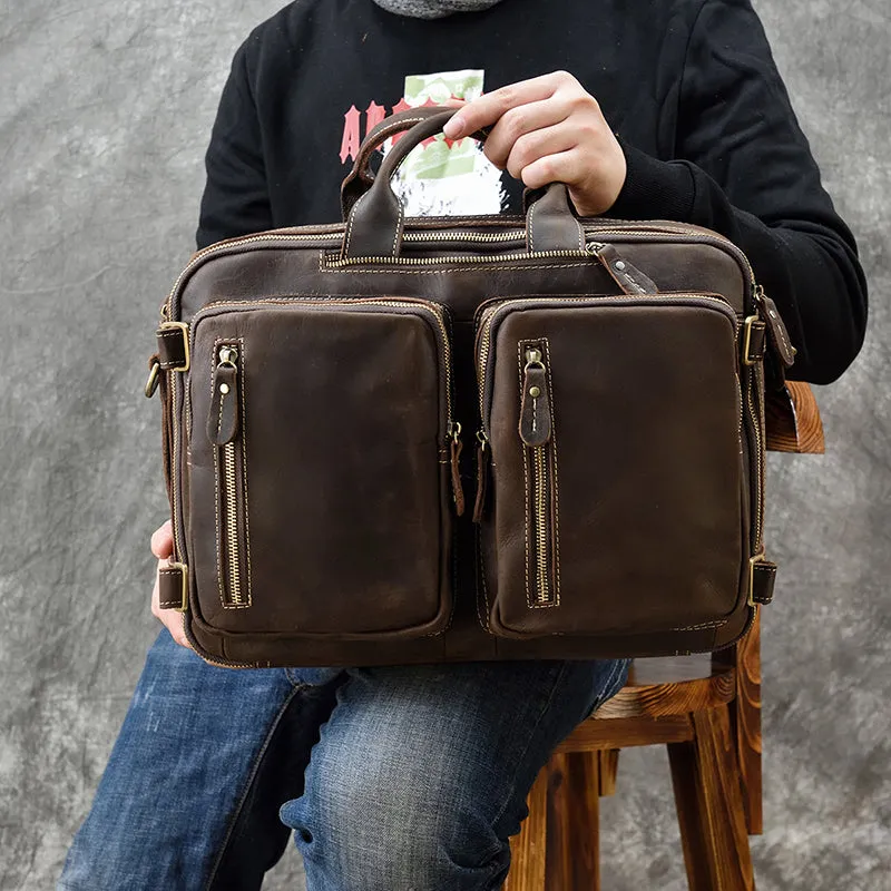 Matthew Leather Laptop Bag For Men