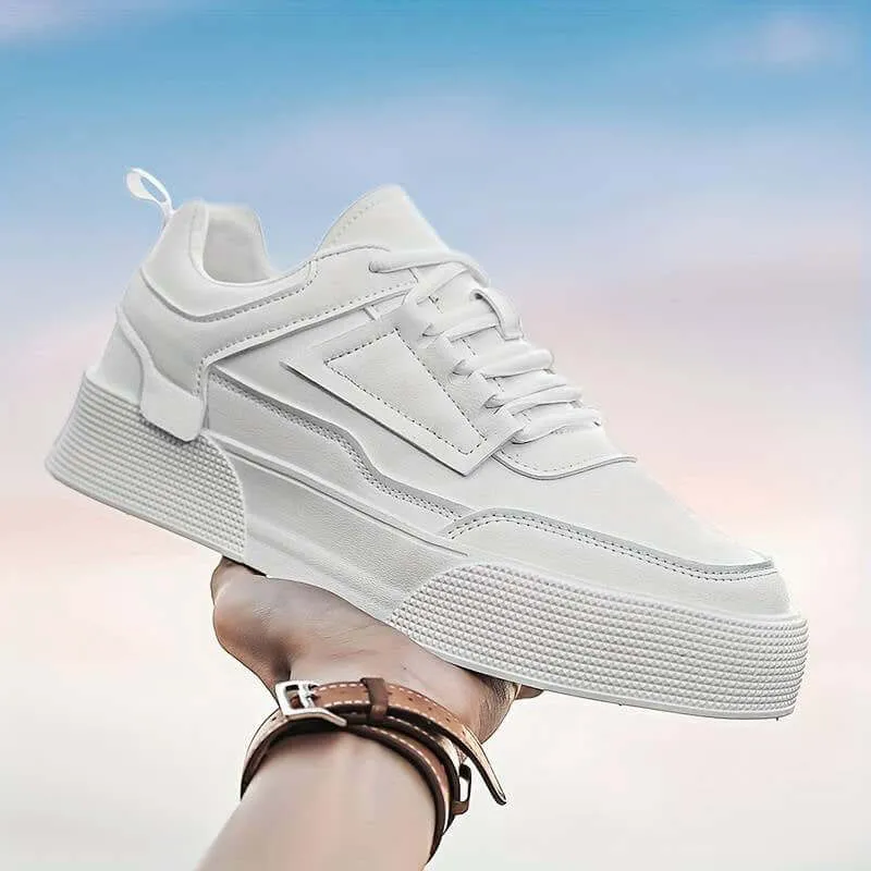 Men's Casual Lace-Up Sneakers with Chunky Sole