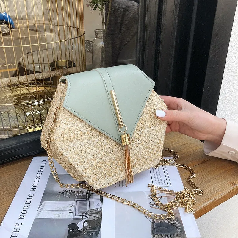 Mulit Style Straw leather Handbag