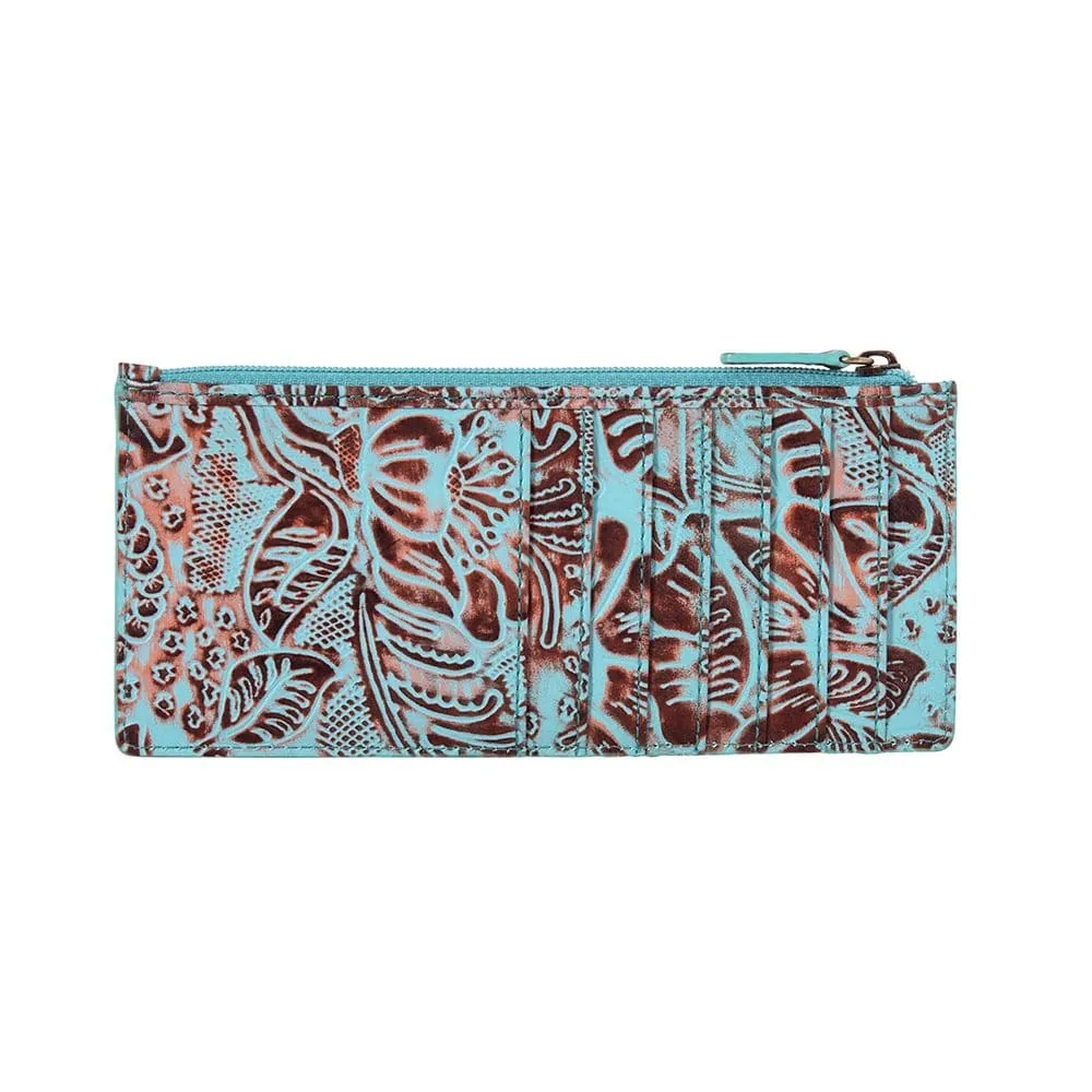 Myra Delilah Creek Hand Tooled Long Card Wallet